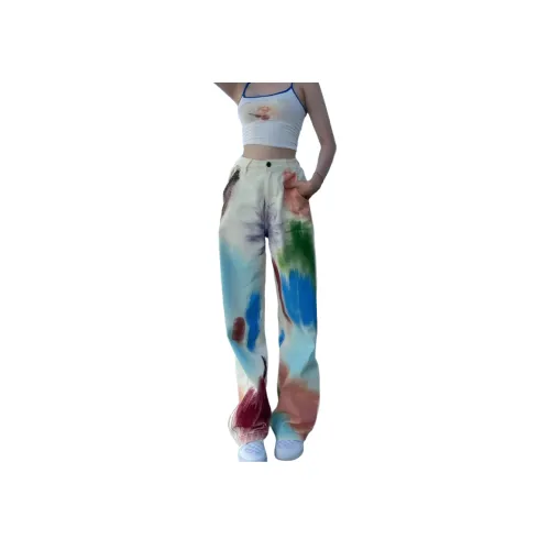 YGHOME OFFICIAL Белый Унисекс Джинсы