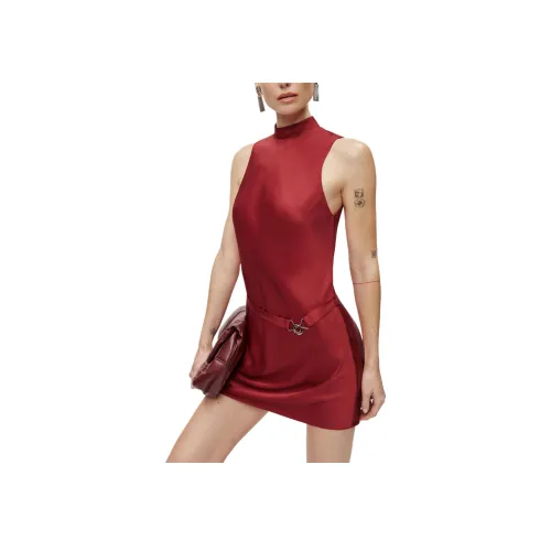 REFORMATION Rubia Satin Платье Без рукавов Женское Рубиновое