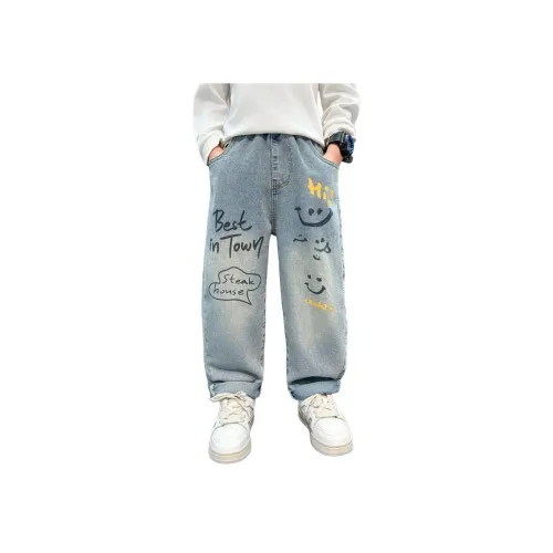 YUZHAOLIN Светло-синие джинсы для дошкольников