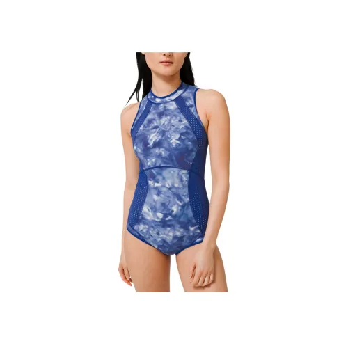 lululemon Swell Seeker Ван-Пис Купальник Женские Синий