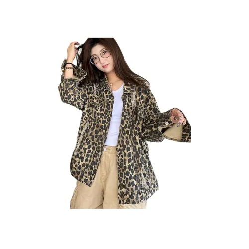 SOCKKEY Леопардовый принт Унисекс Куртки