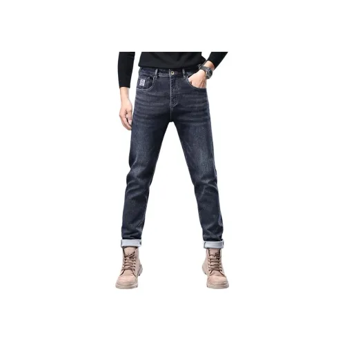 ZENGZHI Джинсы Облегающий крой Прямой крой Унисекс