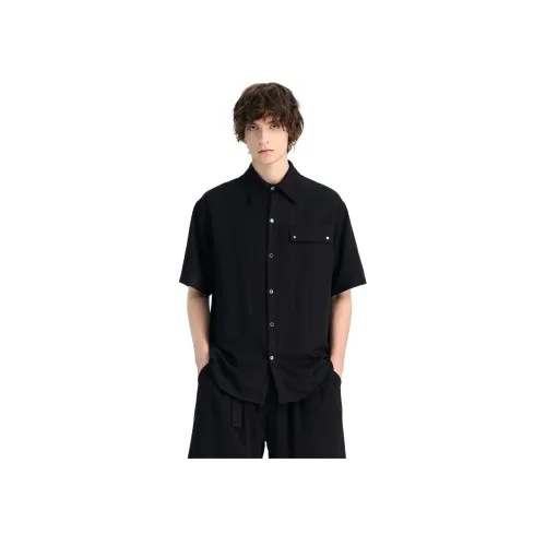 WILD LEADER Таинственный черный [CW51585A51] Мужская рубашка