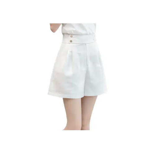 Cypress House Повседневные шорты Женские Белые