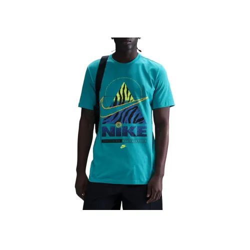 Nike Clothing Синий Мужской T-Рубашки