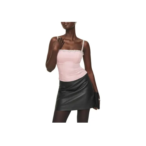 REFORMATION Bailee Вельвет Топ Топ на бретелях Женский Вишневый цветок Вишневый цветок Розовый