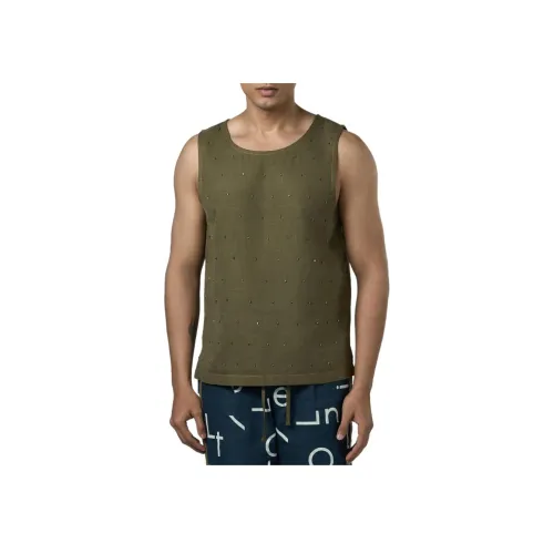 Pronounce Оливково-зеленый Мужские Майки