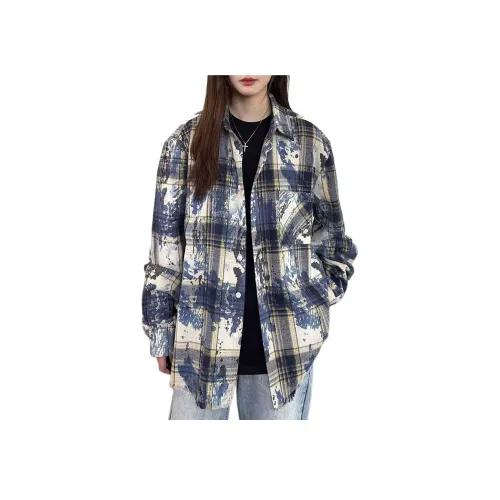 ACHIEVE ACHV Синий Цвет Унисекс Рубашки