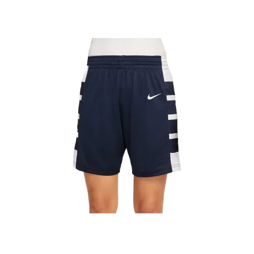 NIKE Темно-синие Женские Повседневные шорты