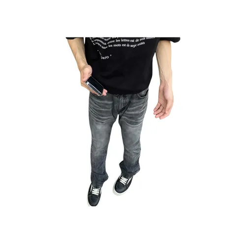 AMBER LIGHT Черные унисекс джинсы