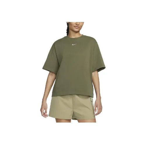 NIKE Оливковые Женские Футболки