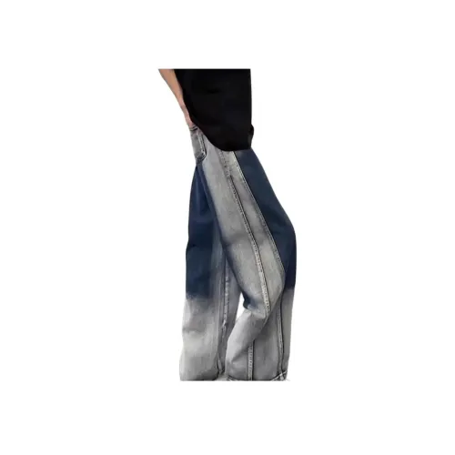 AOPAISHARK Синий Унисекс Джинсы