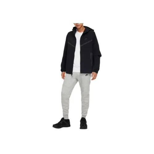 Nike Вязаные тренировочные брюки мужские серые