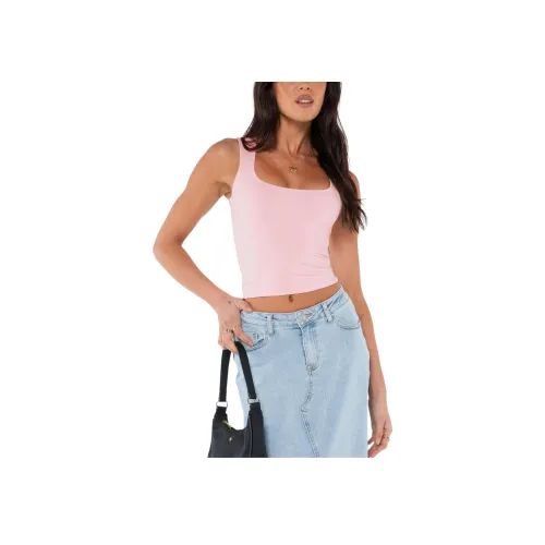PRINCESS POLLY ZOE Топ Топ на бретелях Женский Светло-розовый Светло-розовый