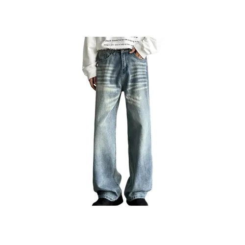 YEARNED Светло-синие Унисекс Джинсы