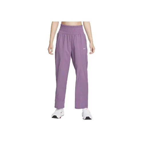 nike Dri Fit one Повседневные брюки Женские Фиолетовый Серый