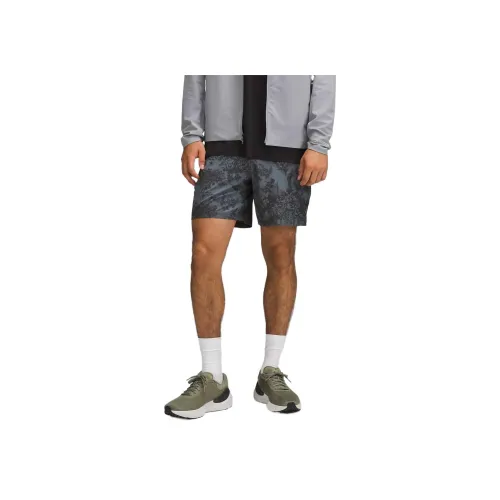 lululemon Pace Breaker Короткие Повседневные Шорты 7' Мужские Sketching Tablecloth Масляный Серый Многоцветный