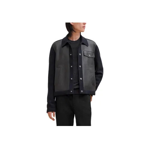 HERMES Кожа Куртка Мужская Ocean