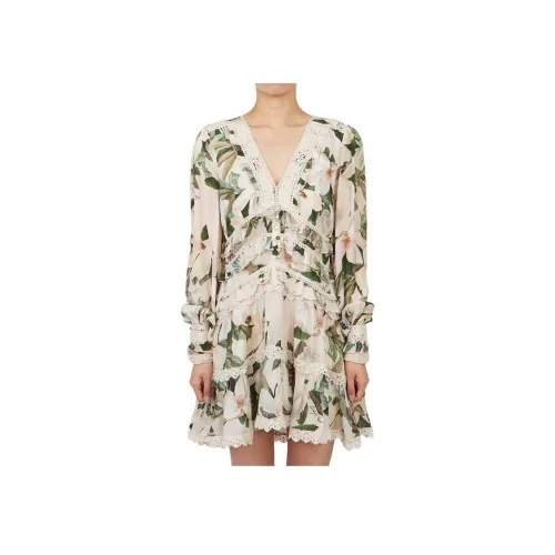 ALLSAINTS Многоцветные Женские Длинные Платья с Рукавами
