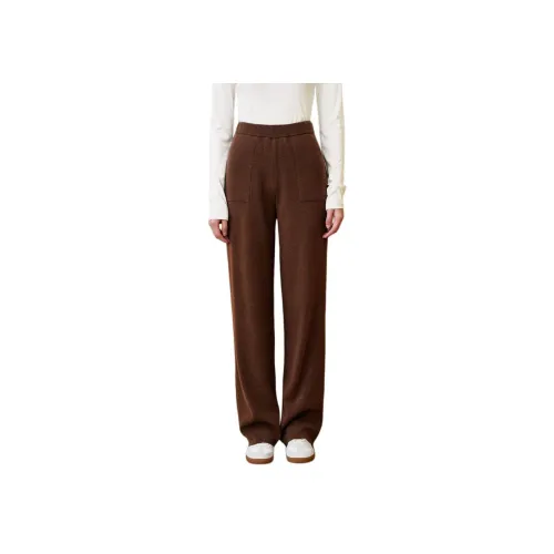 INSUN Верблюжий Женские Повседневные Брюки