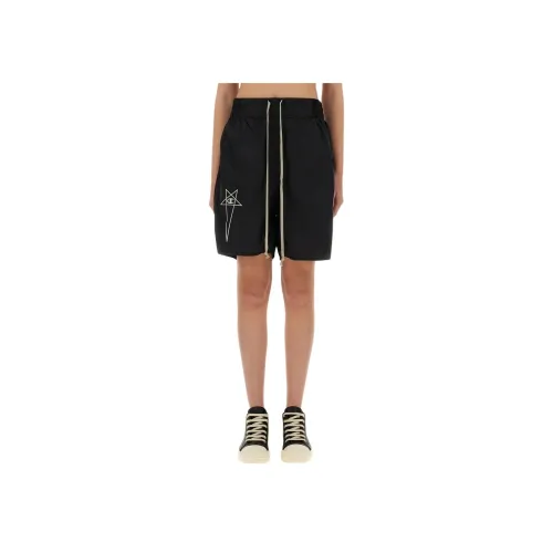 RICK OWENS Черные Женские Повседневные Шорты