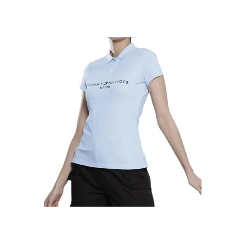 Tommy Hilfiger 451 Светло-синий Женское Поло