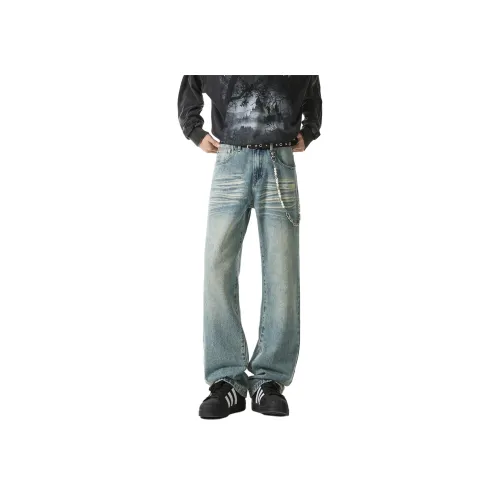 MISS FLY Турецкий синий Унисекс Джинсы