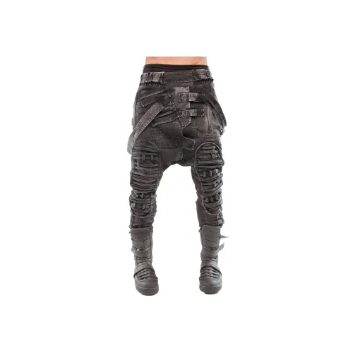 DEMOBAZA Темно-серый Мужские Джинсы