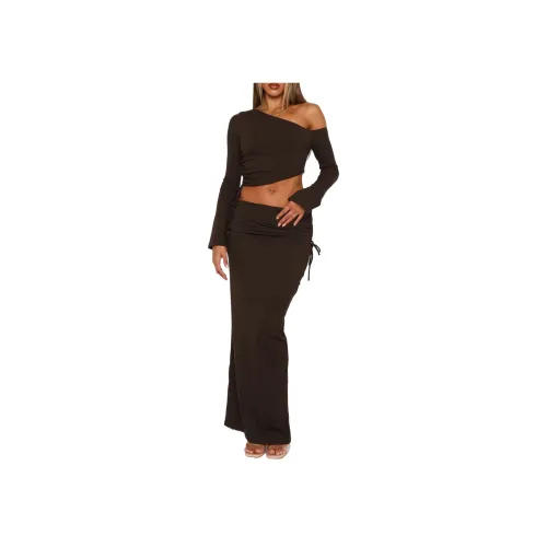 WHITE FOX Повседневная длинная юбка для женщин