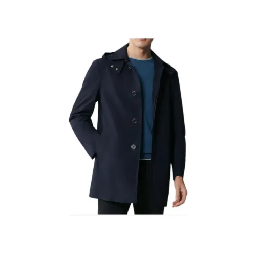 JODOLL Тренчкот Мужской Темно-Синий