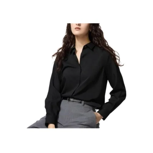 UNIQLO Черные Женские Рубашки