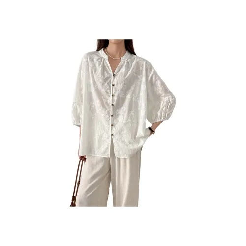 SNZX Белая одежда с защитой от солнца, женские рубашки