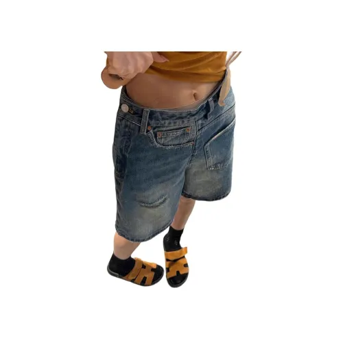 MUCCHIC Blue Женские джинсовые шорты