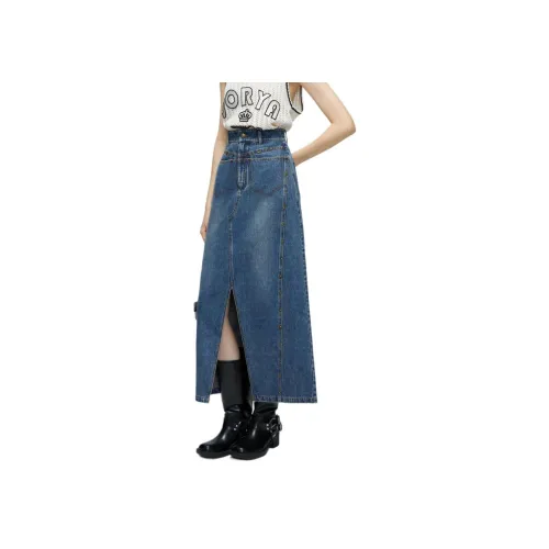 JORYAweekend Denim Long Skirt Women's Blue