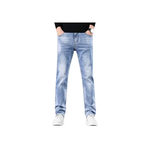 JEEP SS24 Джинсы Мужские Светло-Синий