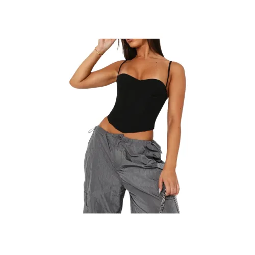 WHITE FOX In The MORNING Бюстьер Черный Топ на бретелях Женские