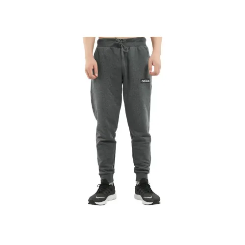 Adidas Трикотажная ткань Спортивные брюки Мужские Серые