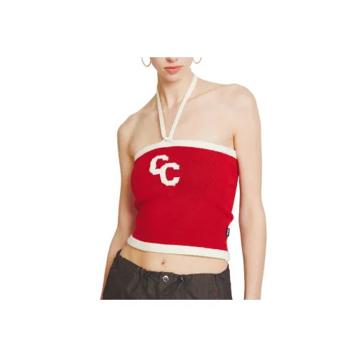Crank Красный Женский Топ без бретелек