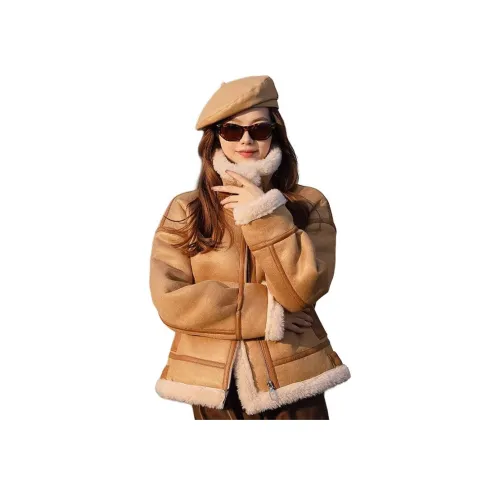 BILISISHANYANG Мех Куртка Женская