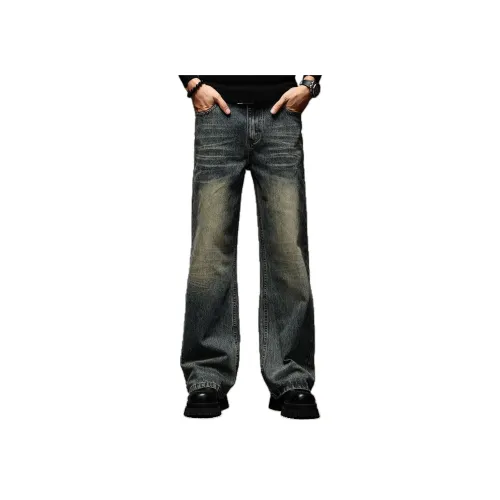 GUISE Джинсы Унисекс Винтаж Синий