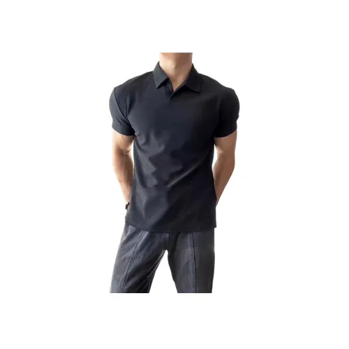 CORNILOT Поло Унисекс Призрачный Черный