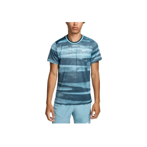 Nike Dri Fit Теннис Топ Мужской Бирюзовый