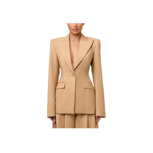 NAKED WARDROBE Пава Плечо Облегающий Костюм Блейзер Бизнес Костюм Женский