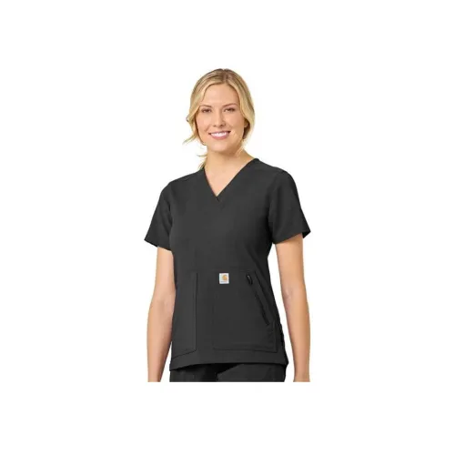 Carhartt C12237 RUGGED FLEX PEAK 4 Карман V Шея SCRUB Топ T Рубашка Регулярный крой Женский