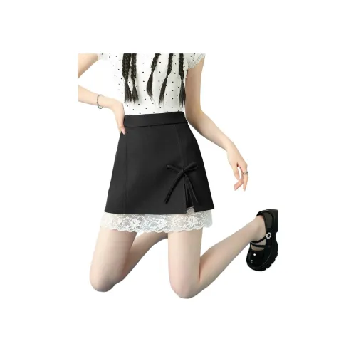 FAWENXIANGZI Весенние Летние Осенние Повседневные Короткие Юбки Свободного Кроя Женские