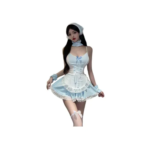 Aghr Светло-синий Без аксессуаров Женские Слиплатья