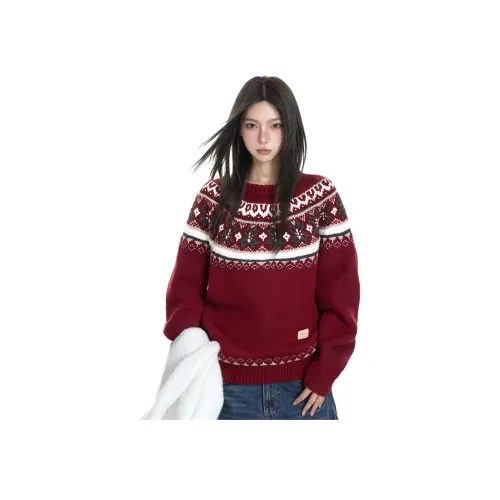 UNA RETA Красный Унисекс Трикотаж