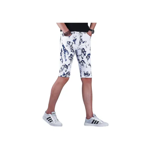 CHENYING Белый Черный Мужские Джинсовые Шорты