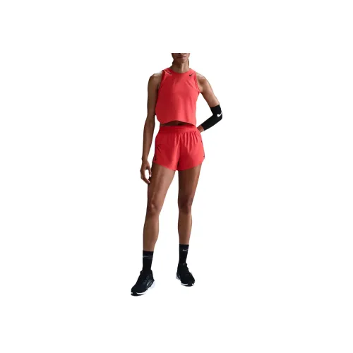 nike AEROSWIFTDri Форма ADV Майка Женская Светло-Красная Черная