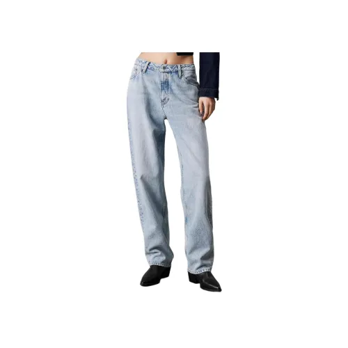 Calvin Klein Джинсы Европейская версия Женские Светло-синие